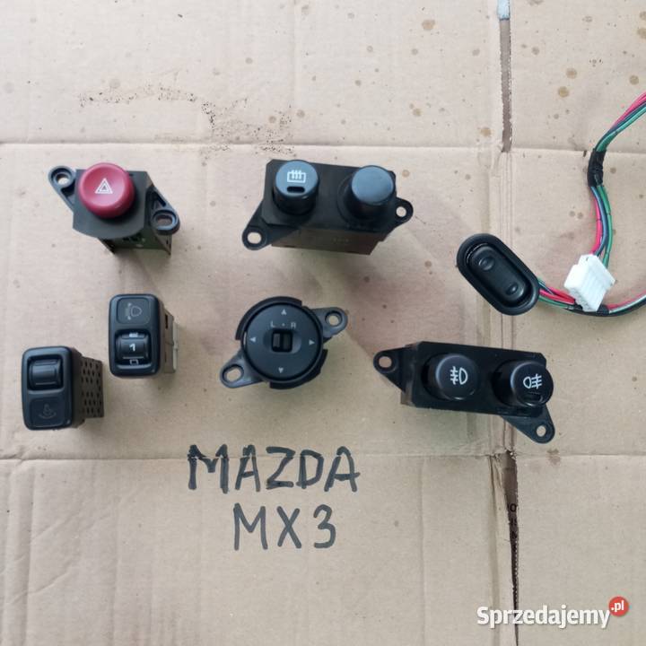 Mazda MX3 8998r przełacznik lusterek włącznik osobowe Panele sterowania, przełączniki dolnośląskie Złotoryja