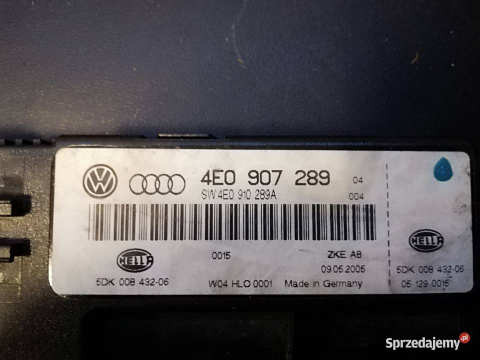 4E0907289 4E0910289A moduł komfortu Audi A8 S8 Częstochowa