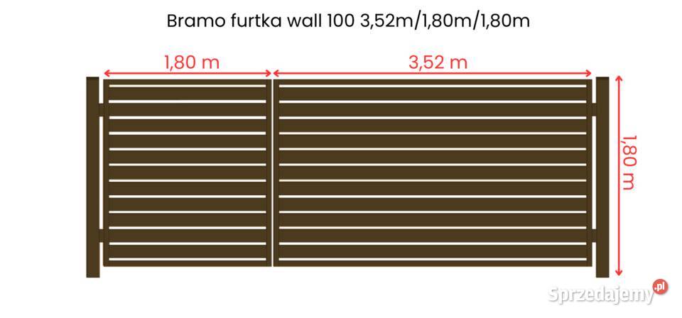 BramoFurtka wall 100 352m180m Brązowy Zamość