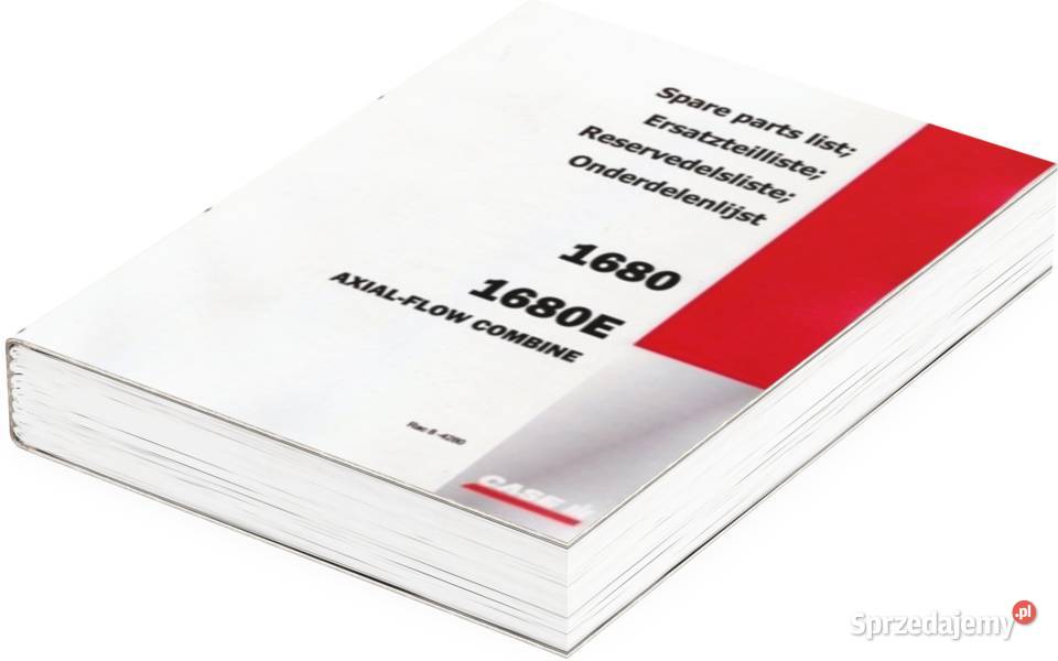 KATALOG Części Case 1680 1680E AXIALFlow Kombajn wielkopolskie
