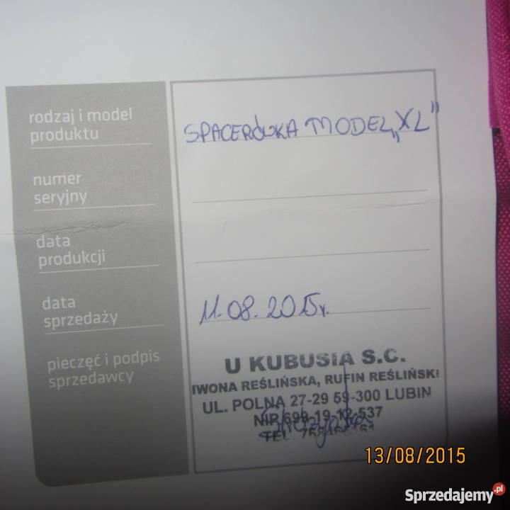 wózek spacerówka bomiko XL NOWY duża buda Lubin