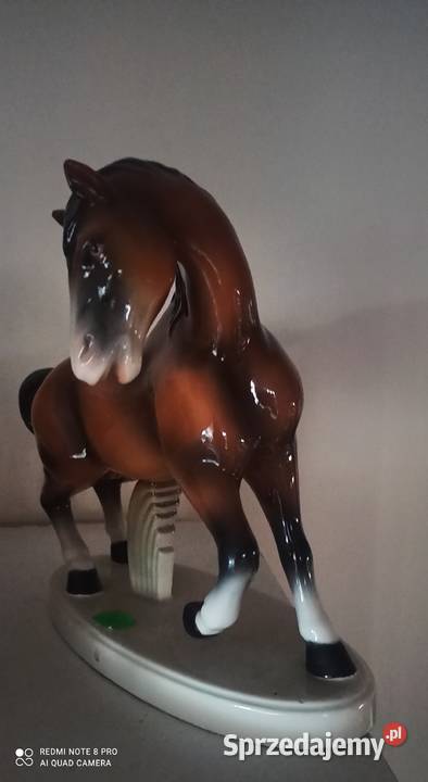 Piękny Koń Figurka Porcelana Made in Portugalia Gdańsk