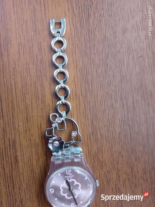 Damski zegarek Swatch Silver Flowers Bytom