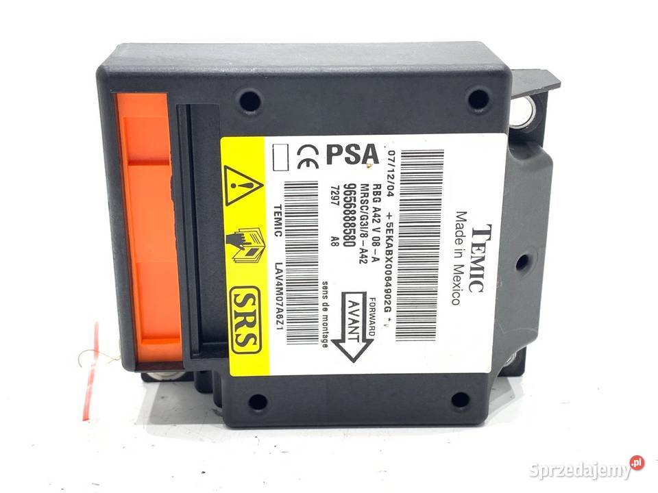 SENSOR AIRBAG CITROEN C3 9656888580 CZUJNIK Poduszki powietrzne
