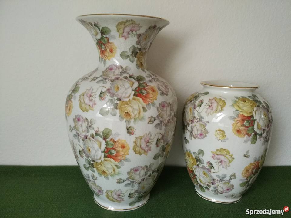 Piękne duże porcelanowe wazony Bawaria waga 8 Ropa