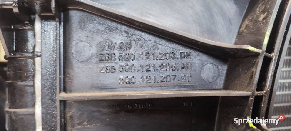 VW TIGUAN II PAS PRZEDNI CHŁODNICE KOMPLET 20