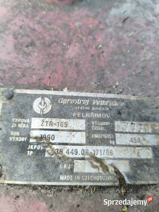 Kosiarka rotacyjna czeska ztr 165 stan