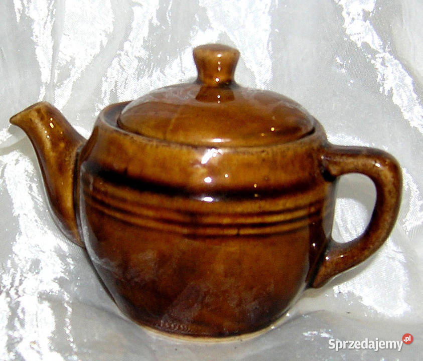 imbryczek ceramiczny do parzenia herbaty PRL Bartków