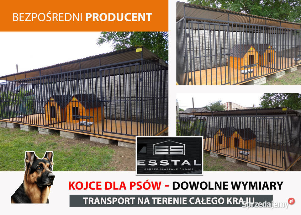 Kojec Psa 6x2 Kojce dowolne rozmiary PSA ESSTAL Akcesoria dla zwierząt Tomaszów Mazowiecki