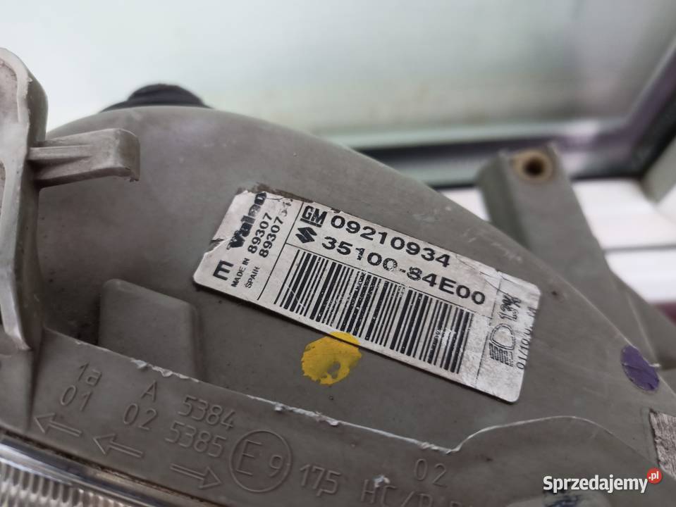 Opel Agila A Suzuki Wagon R lampa przednia prawa Sieradz sprzedam