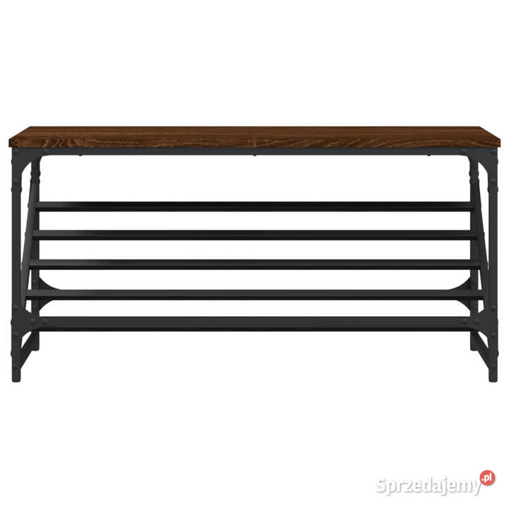 Stojak na buty brązowy dąb 90x30x45 WM833422 Warszawa
