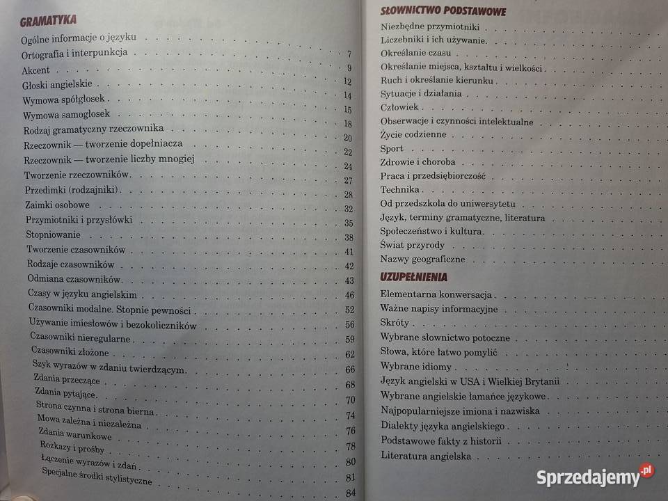 Tablice szkolne język angielski Rok wydania 2014 Kraków