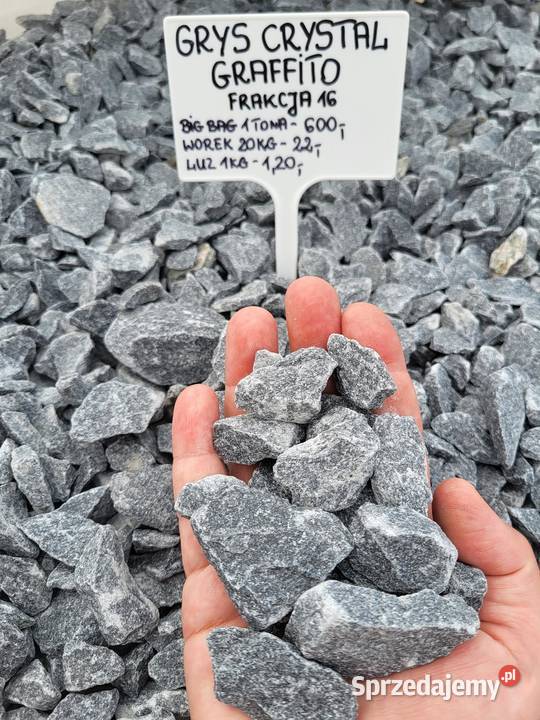 Grys Crystal white 8 Kamienie ogrodowe Magnuszew sprzedam