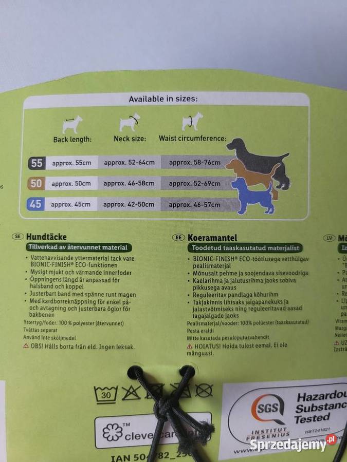 OUTLET Kurtka psa Częstochowa