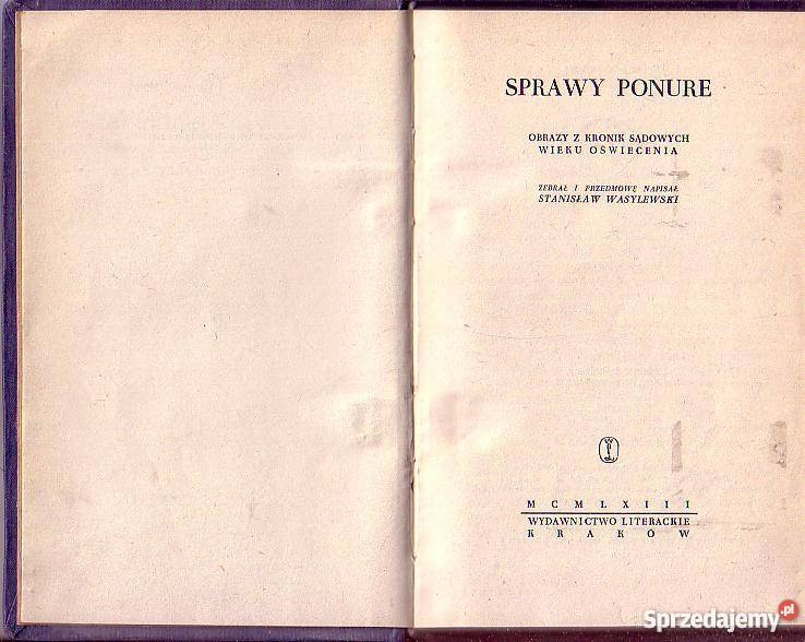 9026 SPRAWY PONURE OBRAZY Z KRONIK SĄDOWYCH Czyrna