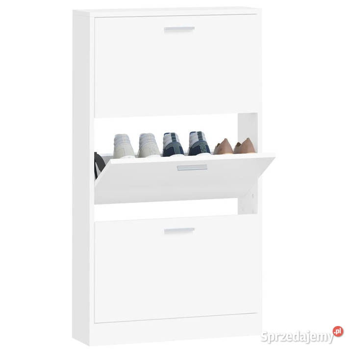 Szafka na buty biały 59x17x108 materiał mazowieckie Warszawa sprzedam