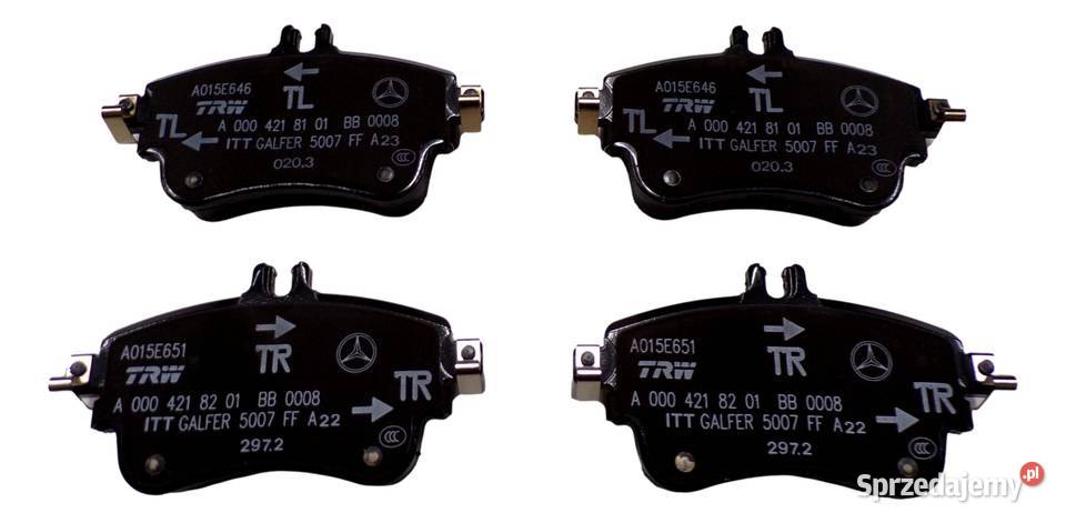 MERCEDES CLA W176 W246 Klocki hamulcowe przod Akcesoria samochodowe śląskie
