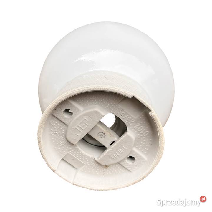 Kinkiet industrialny biały szklany FOTON Polska Warszawa