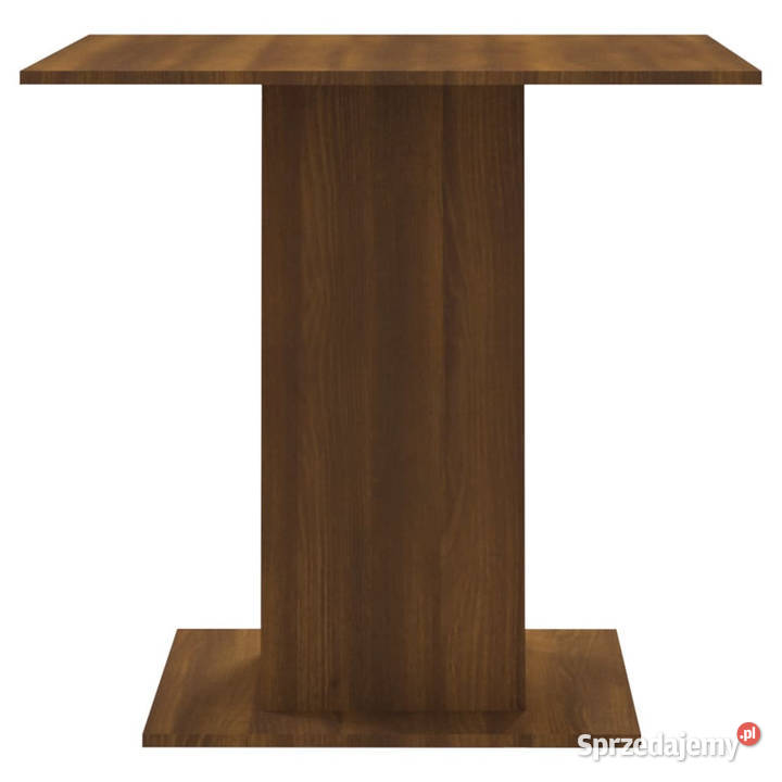 Stół jadalniany brązowy dąb 80x80x75 WM825824 Warszawa