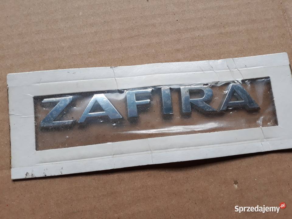 OPEL ZAFIRA B NAPIS EMBLEMAT KLAPY BAGAŻNIKA TYŁ osobowe wielkopolskie Międzychód