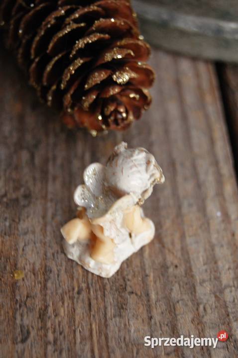 Mały elf elfik figurka żywica h 24 beżowy Dekoracje i ozdoby Lublin