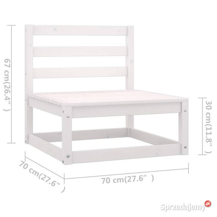 3osobowa sofa ogrodowa z poduszkami lite drewno Krzesła ogrodowe Warszawa