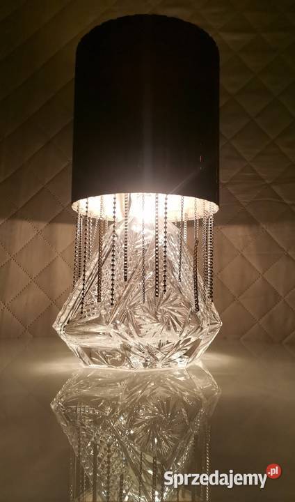 Lampa stołowa z kryształu GLAMOUR wielkopolskie Trzcianka sprzedam
