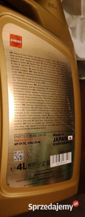 ENEOS OLEJ X PRIME 5W30 4L japoński olej Szczecin