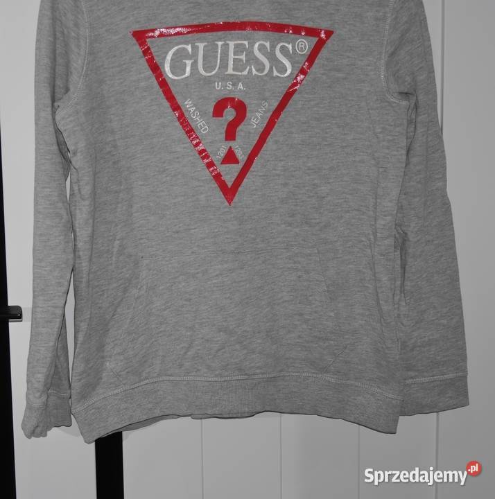 Guess fajna bluza z kapturem logo 34 XS