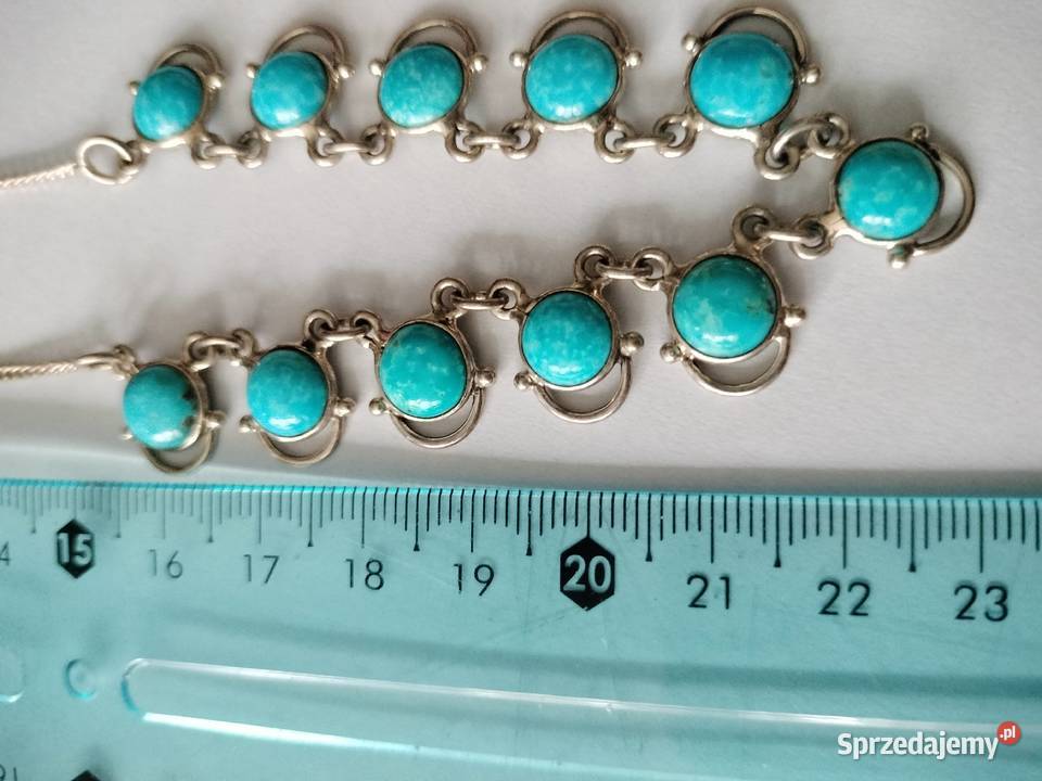 Łańcuszek z turkusami PRL925 Choszczno