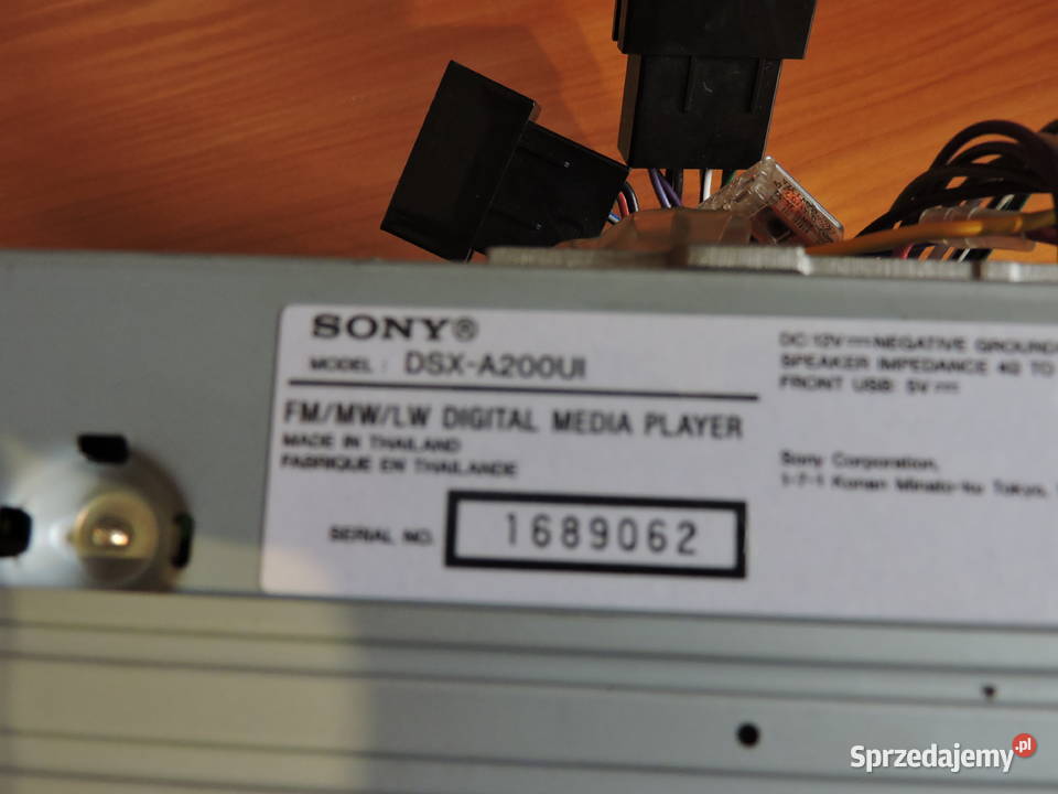 Radio samochodowe Sony DSXA200UI Myszków Sprzedajemy.pl
