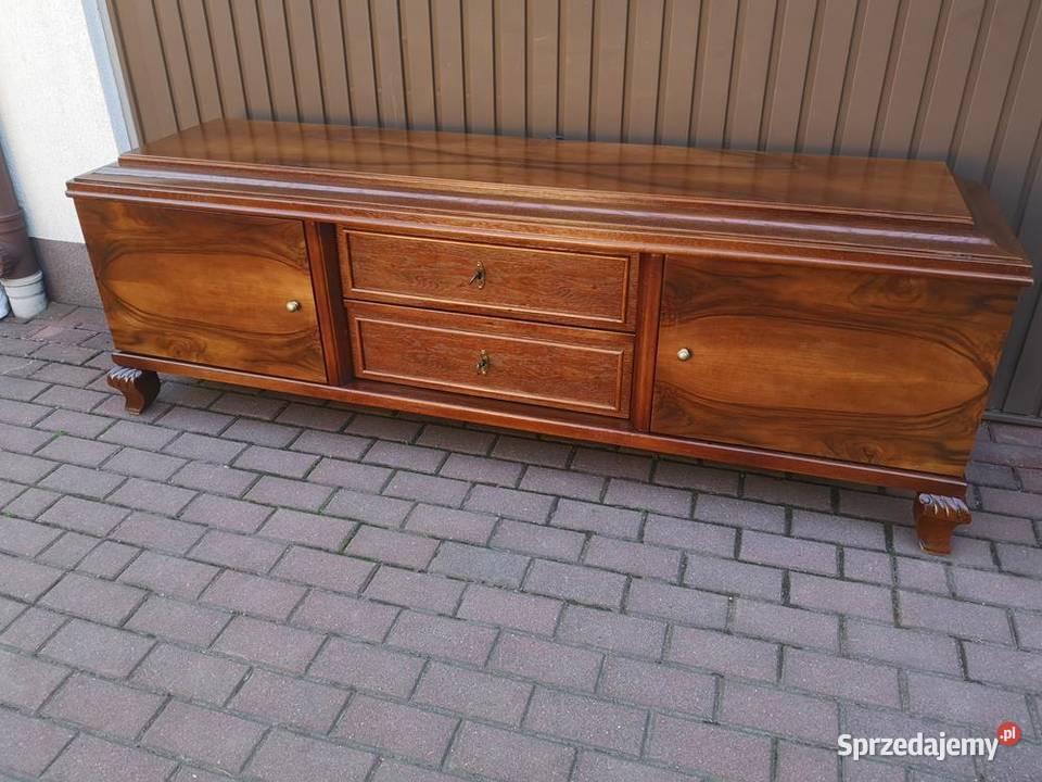 Komoda Szafka RTV Niska ARTDECO 205 OrzechDąb Meble Antyki, Sztuka, Kolekcje sprzedam