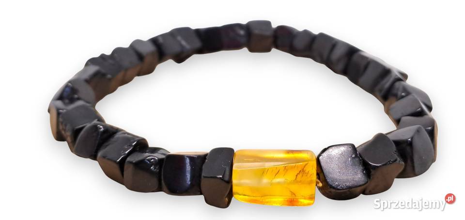 Bransoletka z bursztynu BURSZTYN bałtycki kostki Warszawa