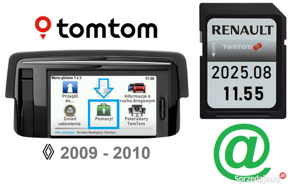 Mapa Renault 202508 Carminat TomTom 1155 Scenic Olsztyn