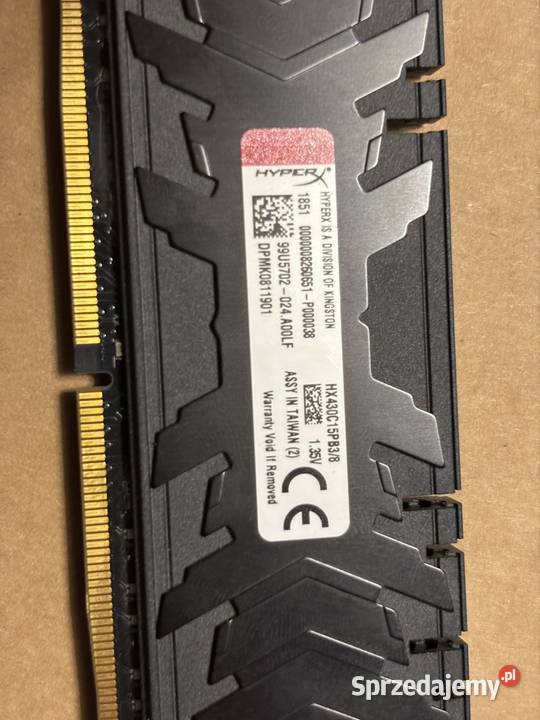Pamięć RAM HyperX Predator DRR4 2x8GB 3000MHz Biskupice