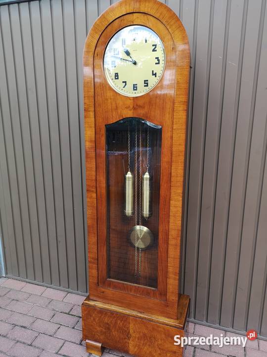Zegar Stojący Orzech ArtDeco DUFA Stary Antyk Swarzędz