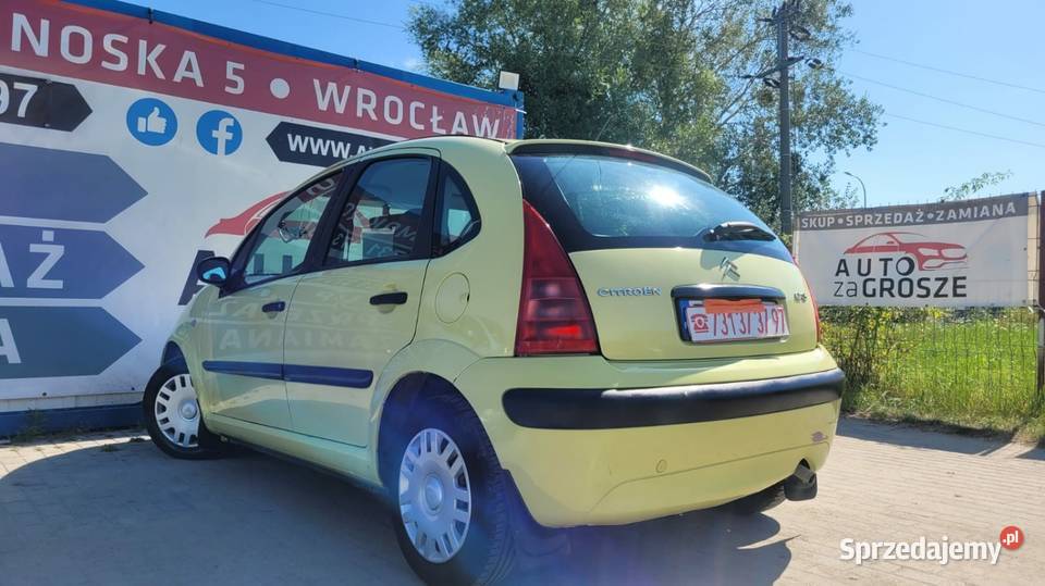 Citroen C3 14 Benzyna 5drzwi Klima Miejski zielony dolnośląskie Wrocław