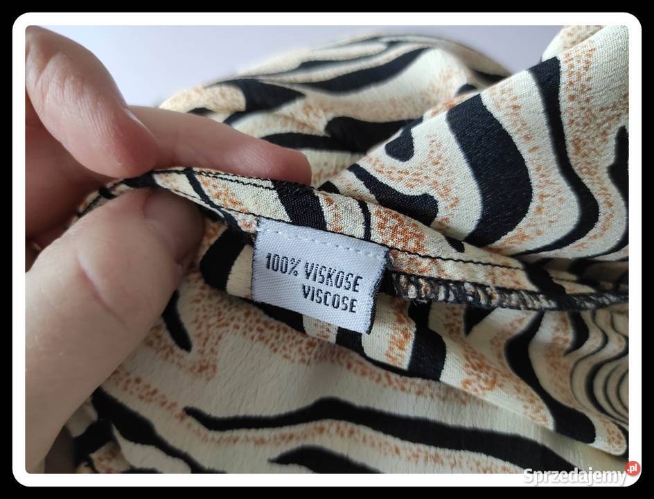 Barisal Koszulka bluzka 40 L i 42 XL panterka brązowy/beżowy Płock