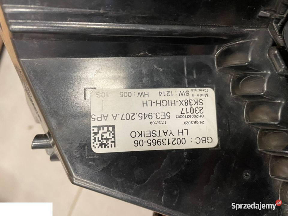 Skoda octavia IV lampa tył Led Oświetlenie lubelskie Kozubszczyzna sprzedam