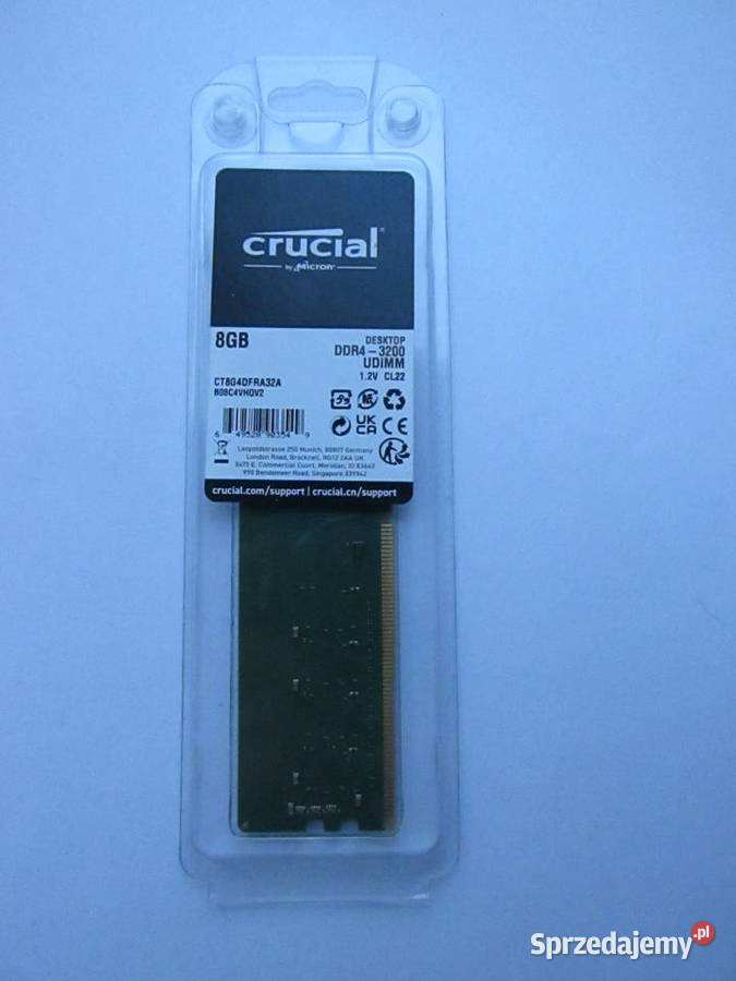 Crucial 8GB DDR4 3200Mhz Bielsko-Biała sprzedam