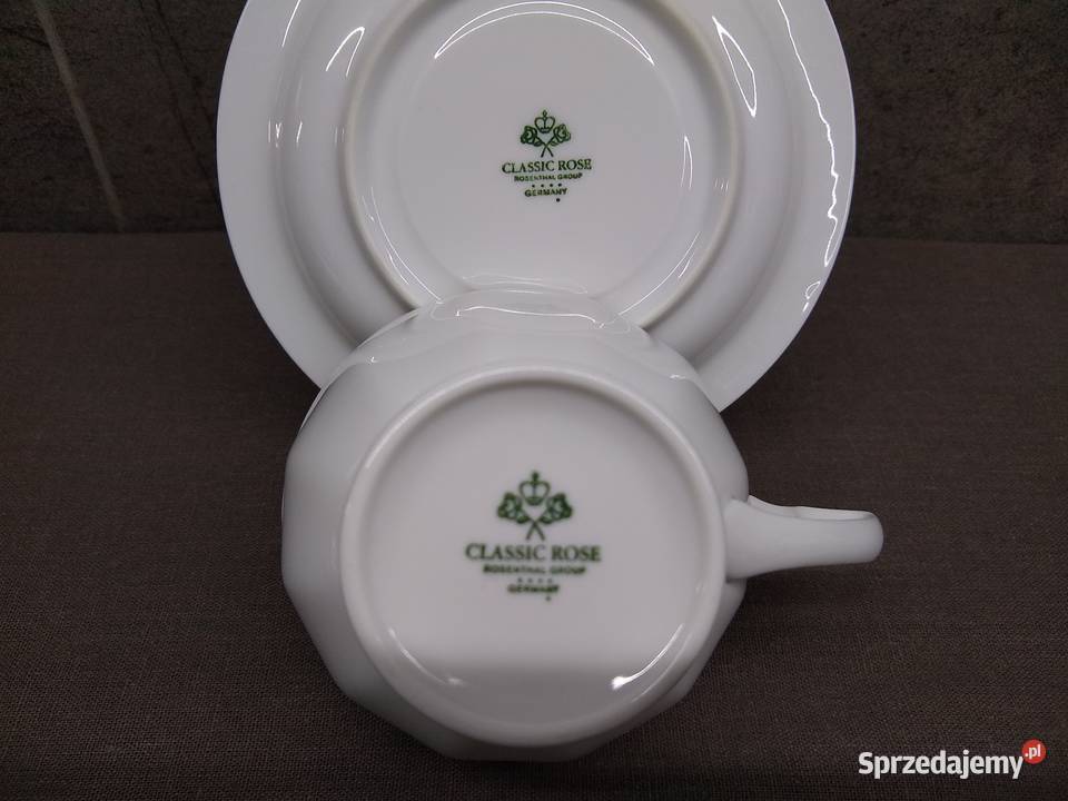 Filiżanka spodek Rosenthal Biała Maria Porcelana i szkło Porcelana i szkło Kalisz