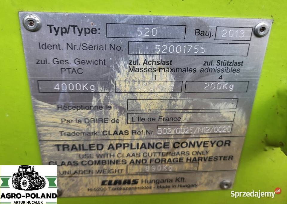 Claas VARIO 750 NOWY MODEL 2013 WÓZEK KOSY Kudowa-Zdrój sprzedam