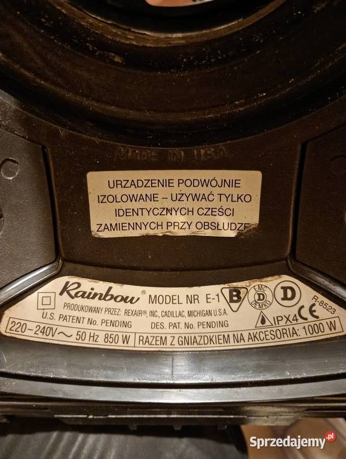 Obudowa do odkurzacza Rainbow e series Pozostałe AGD Kraków