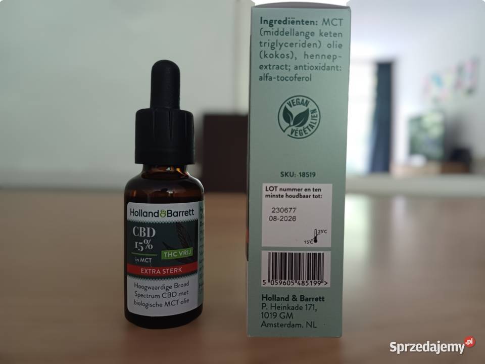 Holland Barrett Olejek CBD 15 30 ml Oryginalny Łódź