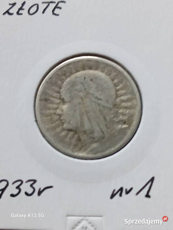 2 Złote Głowa kobiety 1933 r 1 wielkopolskie