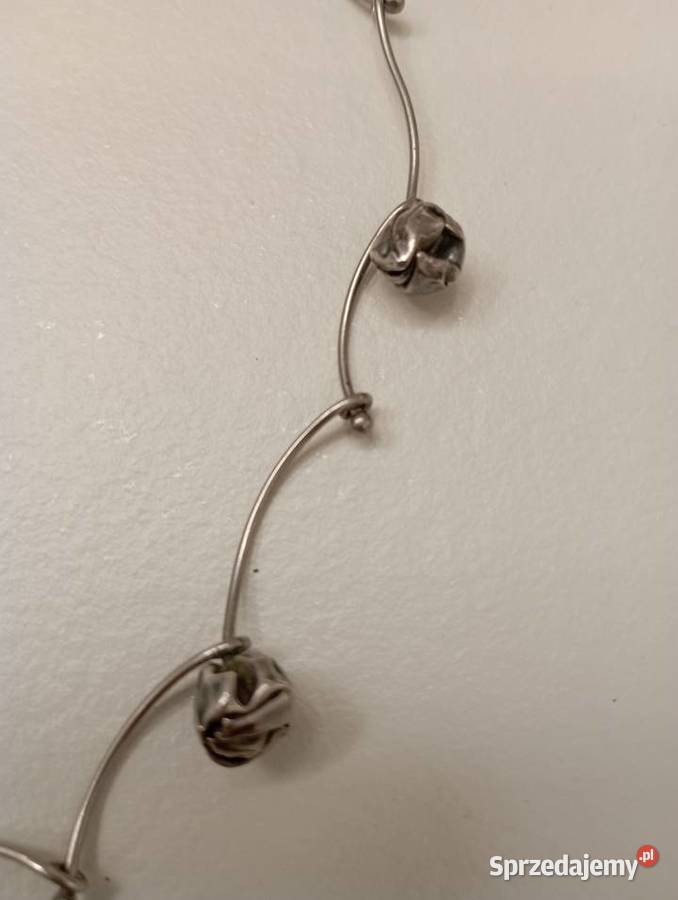 Naszyjnik srebrny kulki mazowieckie Radom