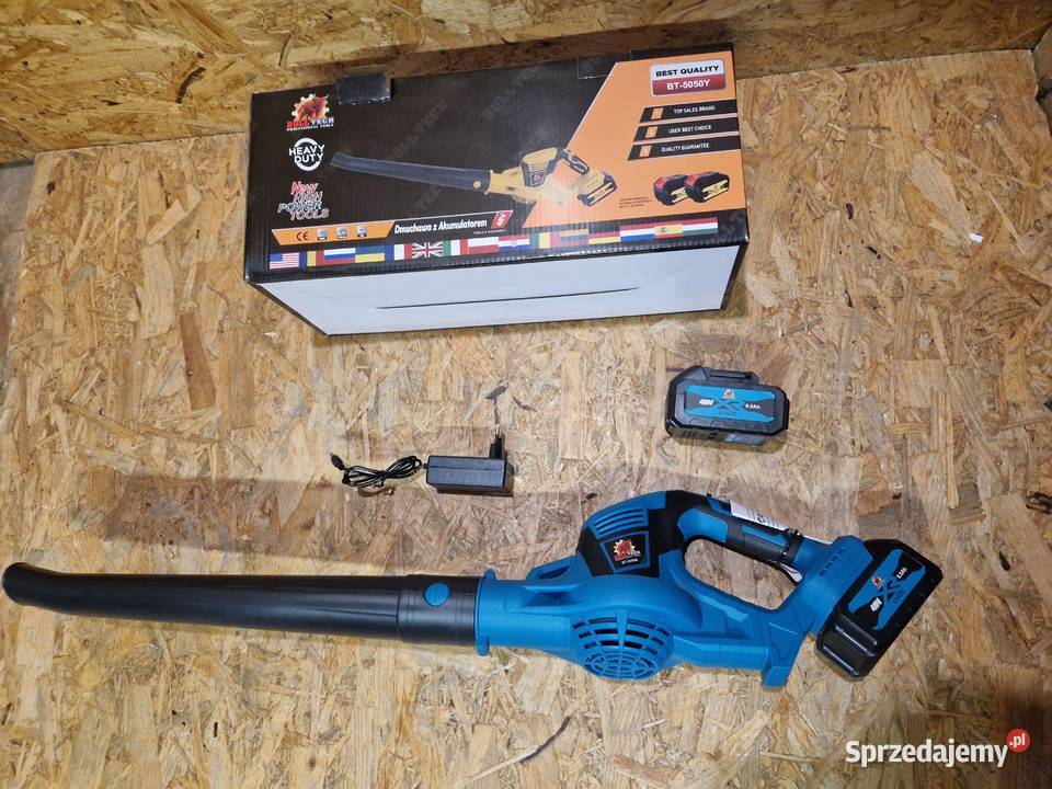 DMUCHAWA DO LIŚCI ŚNIEGU AKUMULATOROWA 48V 60Ah Dmuchawy do liści Głogowa