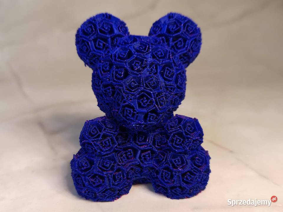 Miś z róż 3D dekoracyjna figurka gradientowa 75 Rękodzieło świętokrzyskie Kielce