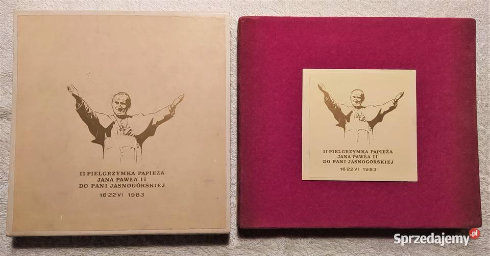 Złocone medale z II PIELGRZYMKI JP II do Polski Mędłów