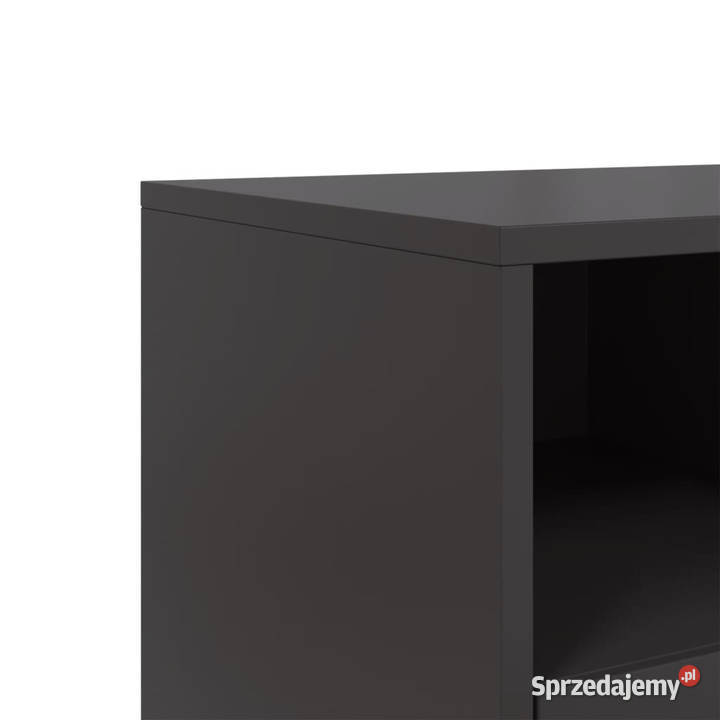 Szafka RTV czarna 68x39x435 stal WM846698 Warszawa